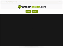 Tablet Screenshot of amaiurikastola.com